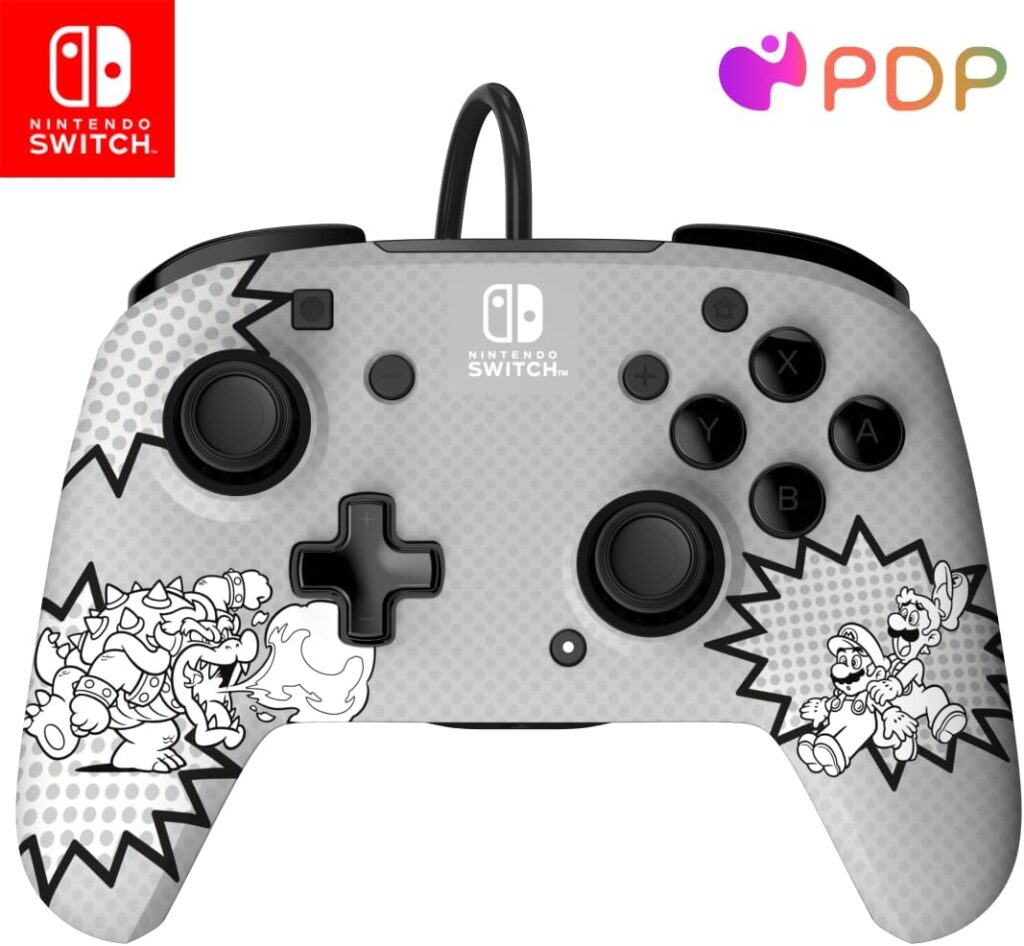 PDP REMATCH Wired Controller: Comic Attack For Nintendo Switch (Open Box)
