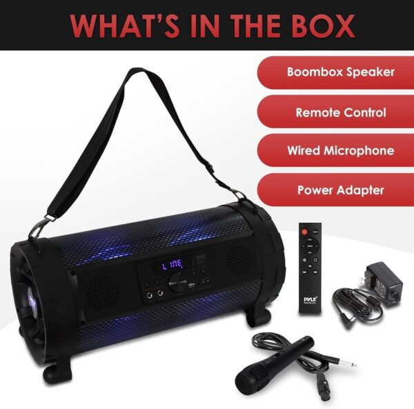 Pyle Bluetooth Boombox Street Blaster Stereo Speaker - Portable Wireless 300 Watt speaker - Image 4
