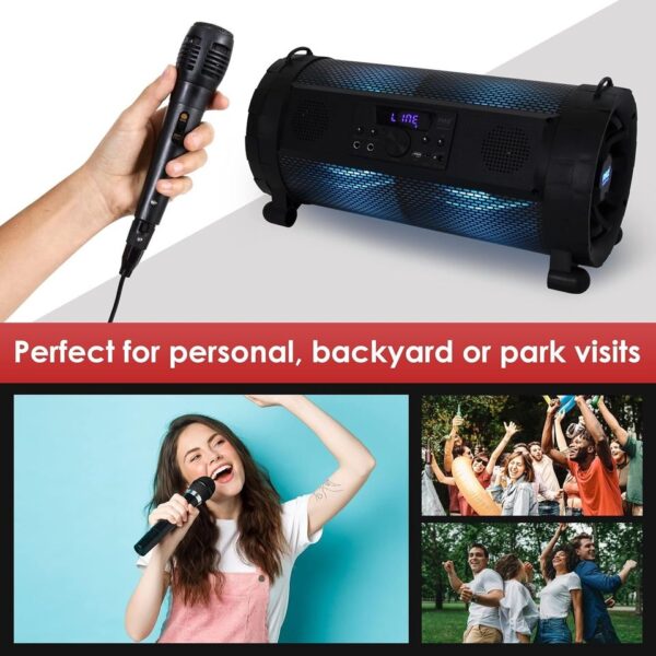 Pyle Bluetooth Boombox Street Blaster Stereo Speaker - Portable Wireless 300 Watt speaker - Image 3