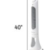 Honeywell HYF260WC QuietSet® Whole Room 40” Tall Tower Fan Home, Bedroom, Office, 75° Oscillation, Remote Control, 5 speeds, Slim Profile, Auto Shut-Off, Portable, Easy-to Use Controls, White (Open Box) - Image 4