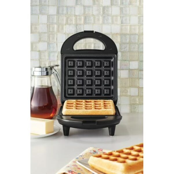 Mainstays Single Waffle Maker, Matte Black, MS-78CN