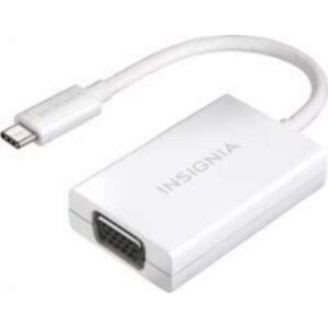 Open Box - Insignia NS-PU369CVWH USB Type-C-to-VGA Adapter White
