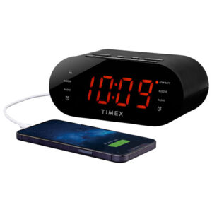 Timex AM/FM Dual Alarm Clock Radio with battery backup