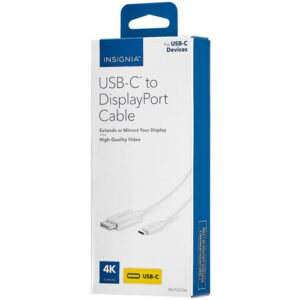 Insignia 1.8m (6ft) USB-C to 4K DisplayPort Cable (NS-PCKCD6-C) - Only at Best Buy