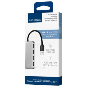 Insignia 4-Port USB 3.0 Travel Hub (NS-PH3A4AT-C)