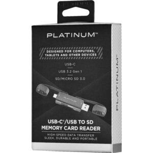 Platinum PT-CRSAC1 USB A and C Memory Card Reader