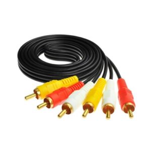axGear RCA Composite Cable AV Video Audio Wire M/M 6Ft 1.8M