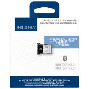 Insignia USB Bluetooth 5.0 Adapter (NS-PA3BT5A2B22-C) - Black
