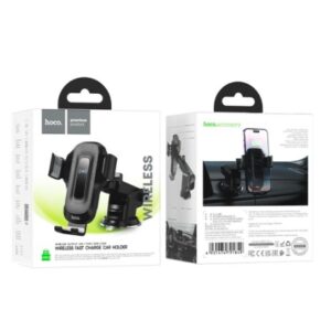 Hoco HW3 Car Mount – Wireless Charger with Automatic Clamping and 360° Rotation