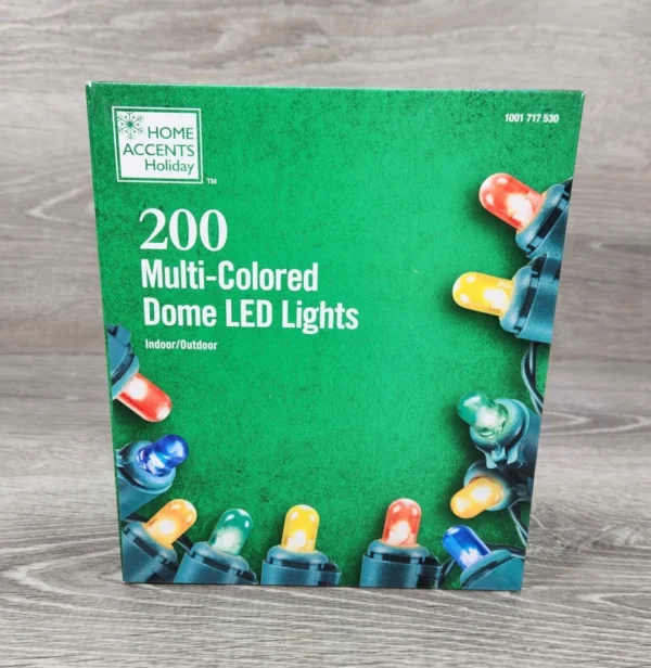 Home accents holiday 200 multi colored dome led lights