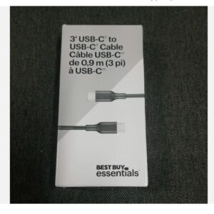 Best buy essentials 3' USB C to USB C cable USB-C