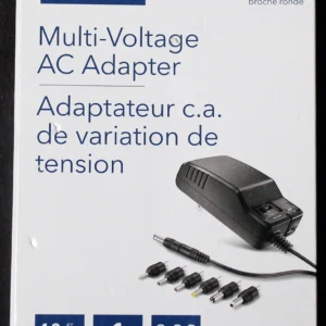INSIGNIA MULTI-VOLTAGE AC ADAPTER (3-12V 1.3A max or 5V 2.1A max) - NS-AC1200-C