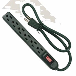 Stanley PowerMax 6 | Six Outlet Power Strip Green [56202]