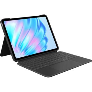 Logitech Combo Touch iPad Air 11-inch (M2 & M3), iPad Air (5th Gen) Keyboard Case - Detachable Backlit Keyboard with Kickstand - Midnight Black
