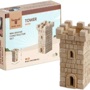 Wise elk Gate tower mini bricks constructor set 300 pieces