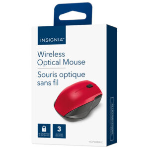 Insignia wireless optical mouse (RED)