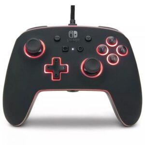 Nintendo switch super mario bros enhanced wireless controller black and red