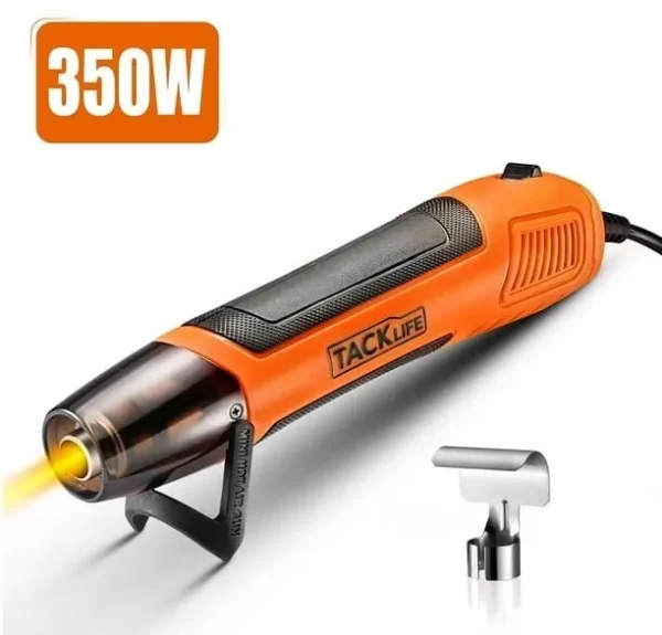 TACKLIFE Mini Heat Gun, 350W/662°F Hot Air Gun with 6.56Ft Long Cable-HGP35AC